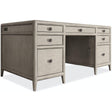 Burnham Junior Executive Desk 64-inch in Grey Mink Finish - Hooker Furniture