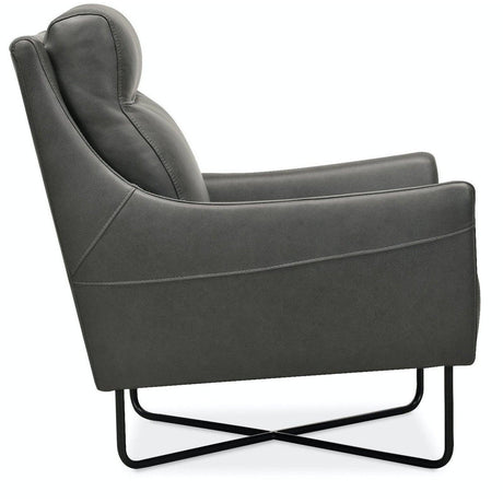 Hooker Furniture Cc Efron Club Chair W/ Black Metal Base