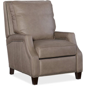 Caleigh Recliner in Aspen Lenado Beige Leather – Hooker Furniture