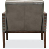 Hooker Furniture Carverdale Leather Club Chair With Wood Frame