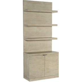 Cascade Bookcase Hutch Oak Veneers Terrain Light Wood – Hooker Furniture