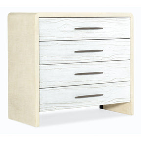 Cascade Bachelor Chest with USB Port in Pebble and Chalk | Hooker