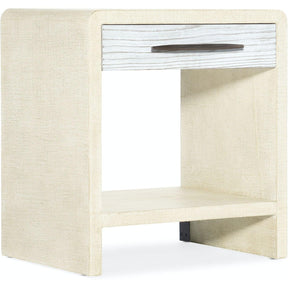 Cascade One-Drawer Nightstand In Cream | Hooker