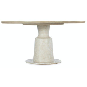 Cascade 60-Inch Round Pedestal Dining Table Taupe Oak – Hooker Furniture
