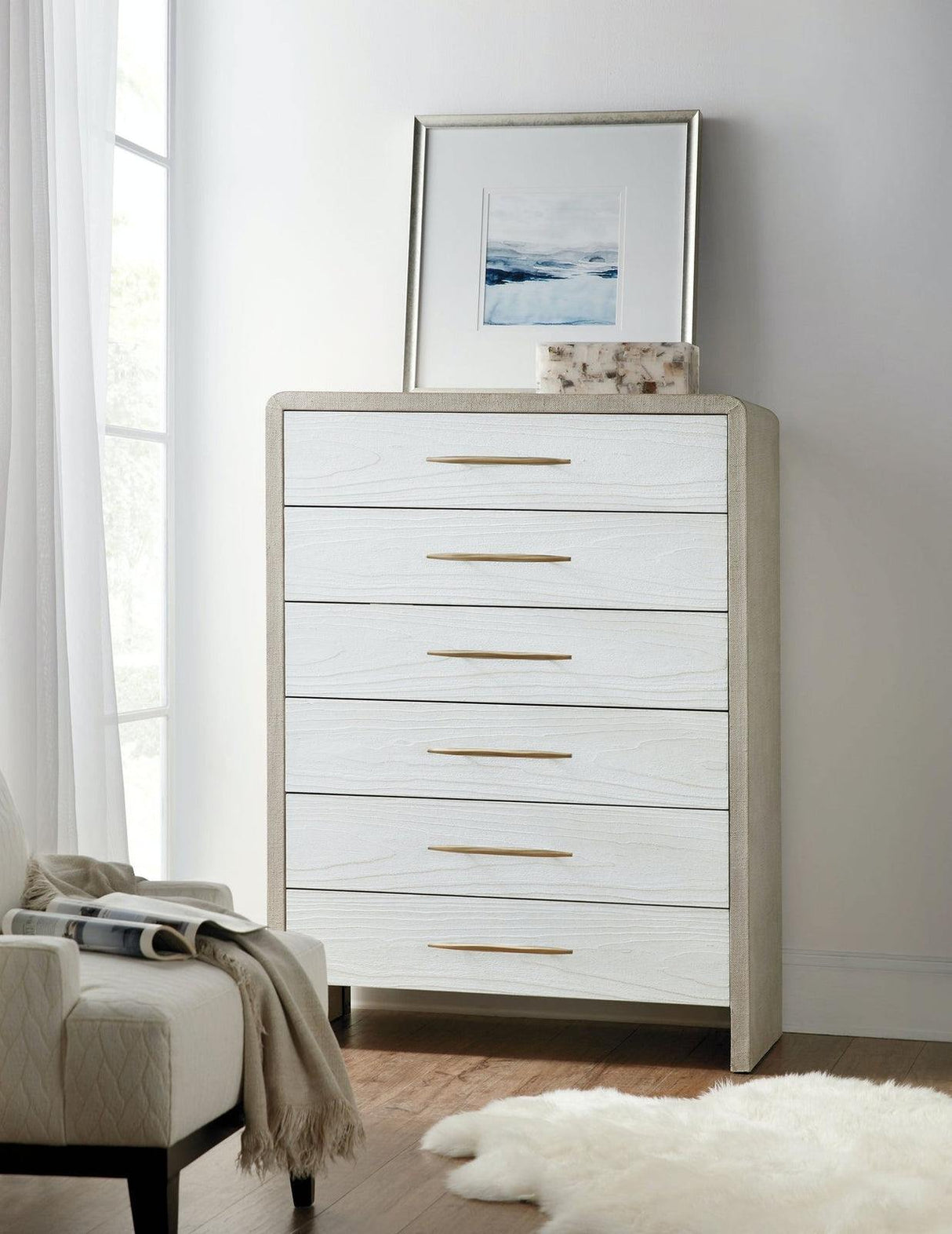 Hooker Furniture Cascade Six-Drawer Chest In Cream