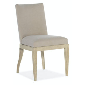 Cascade Upholstered Dining Side Chair (Set of 2) by Hooker Furniture | Taupe Oak Finish