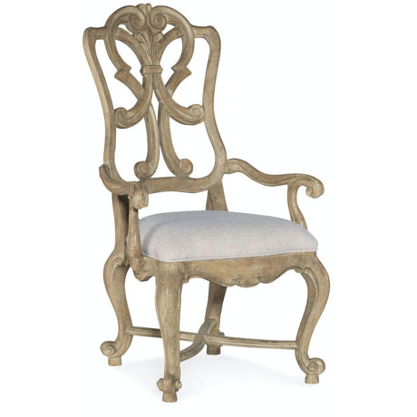 Castella Wood Back Arm Chair | Hooker | Home Elegance USA