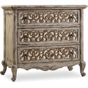 Chatelet 3-Drawer Fretwork Nightstand with Integrated Power | Hooker Furniture