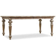 Chatelet 108-Inch Rectangle Leg Dining Table in Caramel Froth Finish – Hooker Furniture