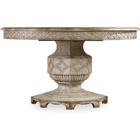Chatelet 54–74 Inch Round Extendable Dining Table Paris Vintage – Hooker Furniture