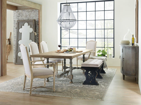 Hooker Furniture Ciao Bella 84In Trestle Table With 2-18In Leaves