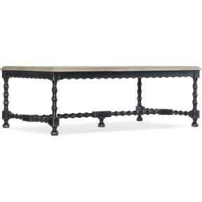 Ciao Bella Rectangle Cocktail Table Flaky White & Black | Hooker