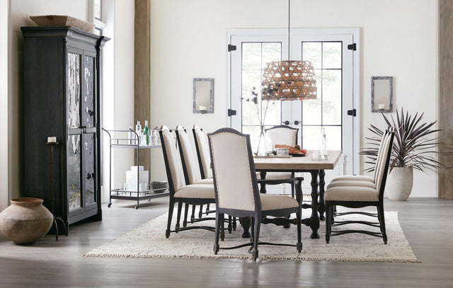 Ciao Bella 80-Inch European Farmhouse Display Cabinet | Hooker Furniture