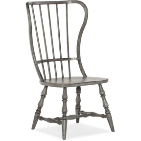 Ciao Bella Spindle Back Side Chair Speckled Gray – Hooker Furniture