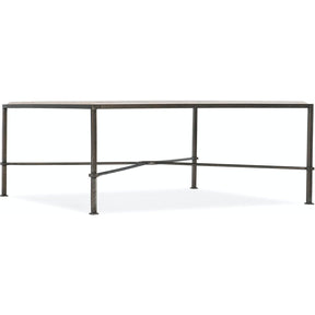 Melange Marble Cocktail Table Dark Charcoal & Beige | Hooker Furniture