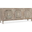 Commerce & Market 80-inch Hand Carved Entertainment Console in Light Wood – Hooker Furniture