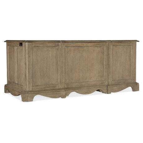 Corsica Executive Desk 73.25-Inch Acacia Veneer Light Wood - Hooker Furniture