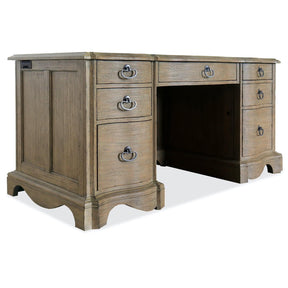 Corsica Junior Executive Desk Acacia Light Natural Finish | Hooker Furniture