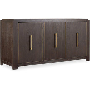 Curata Midnight Buffet Credenza with Brass Pulls – Hooker Furniture
