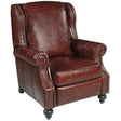 Drake Manual Recliner in Red Balmoral Cornwall Leather – Hooker Furniture