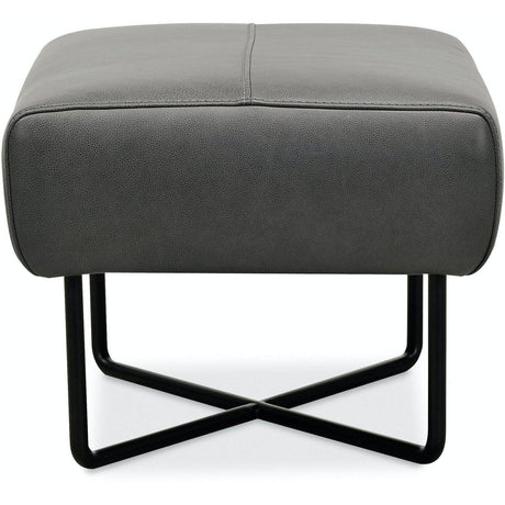 Hooker Furniture Efron Ottoman W/ Black Metal Base