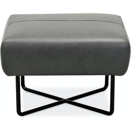 Hooker Furniture Efron Ottoman W/ Black Metal Base