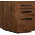Elon Desk Pedestal Flat Cut Walnut Veneer in Medium Wood – Hooker Furniture