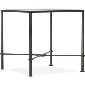 Melange Square Marble End Table Charcoal & Beige – Hooker Furniture