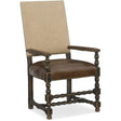 Hill Country Comfort Upholstered Arm Chair Anthracite Black – Hooker Furniture
