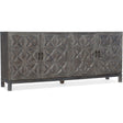 Beaumont Entertainment Console in Shale Gray Oak – Hooker Furniture