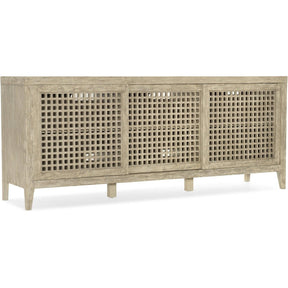 Ciao Bella Entertainment Console in Flaky White Maple Veneer – Hooker Furniture