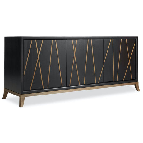 5518 - 55 Entertainment Console | Hooker - 5518 - 55464 - BLK - Home Elegance USA - 1