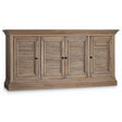 Regatta 72-Inch Entertainment Console in Mango Wood Louvered Doors – Hooker Furniture