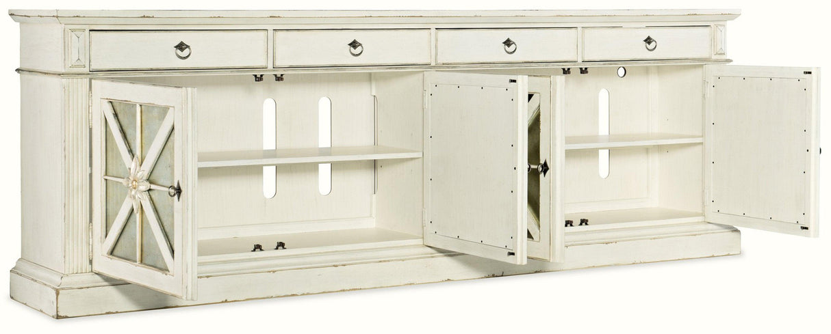 Hooker Furniture Sanctuary Grand Premier Entertainment Console Blanc