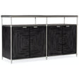 St. Armand Entertainment Console Black Acacia Wood – Hooker Furniture
