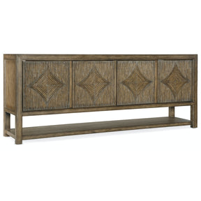 Sundance Entertainment Console in Cliffside Dark Wood – Hooker Furniture