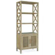 Surfrider Entertainment Pier Driftwood Rattan Bookcase – Hooker Furniture