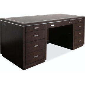 House Blend 64-Inch Junior Executive Desk in Dark Roast - Hooker Furniture
