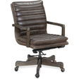 Langston Executive Swivel Tilt Chair Leather Buckaroo Ranch in Black – Hooker Furniture