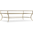 Laureng Rectangle Cocktail Table Gold & Glass | Hooker