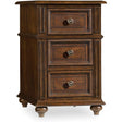 Leesburg Chairside Chest End Table in Rich Mahogany Storage | Hooker