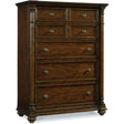 Leesburg Five Drawer Chest Rich Mahogany Bedroom Storage | Hooker