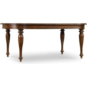 Leesburg 76-Inch Oval Leg Dining Table in Rich Mahogany – Hooker Furniture