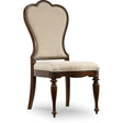 Leesburg Upholstered Side Chair Rich Mahogany Fabric Dining Chair – Hooker Furniture