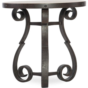 Luckenbach Metal and Stone End Table Antique Travertine – Hooker Furniture