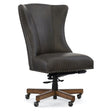 Lynn Executive Swivel Tilt Chair – Caruso Naples Leather with Chestnut Base - Hooker Furniture