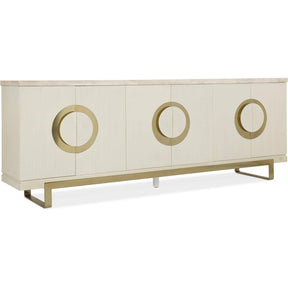 Melange Noelle Credenza in Cream Finish with Marble Top – Hooker Furniture
