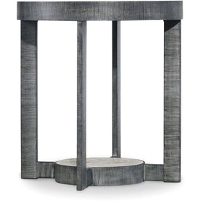 Mill Valley Round End Table Gray Travertine – Hooker Furniture