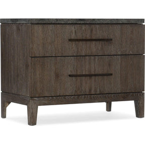 Miramar Aventura San Marcos Stone Top Nightstand Smoky Arabica – Hooker Furniture
