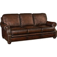 Montgomery Leather Stationary Sofa in Sedona Chateau Brown – Hooker Furniture
